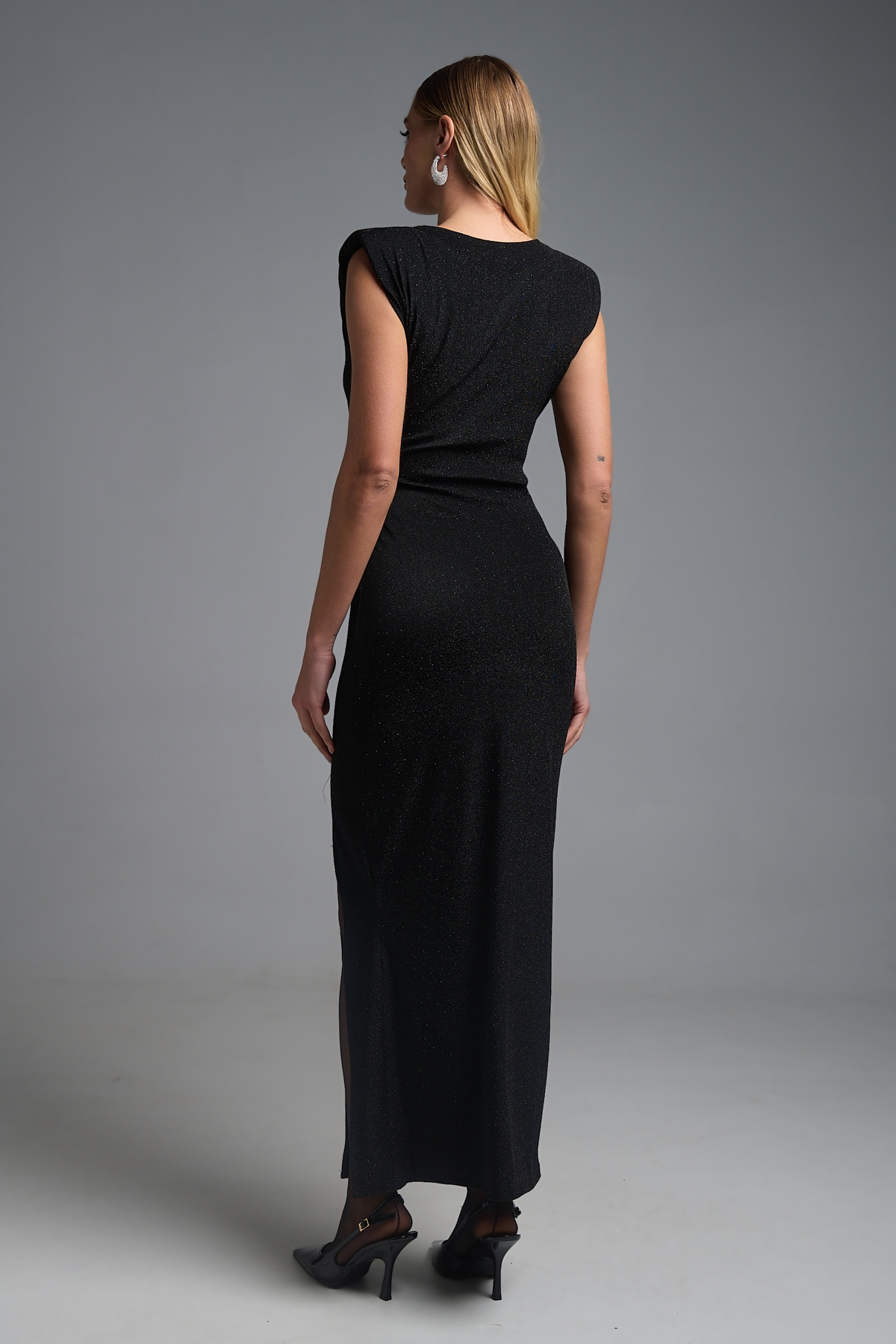 Φόρεμα Μάξι Αμάνικο Glitter Αλυσίδα