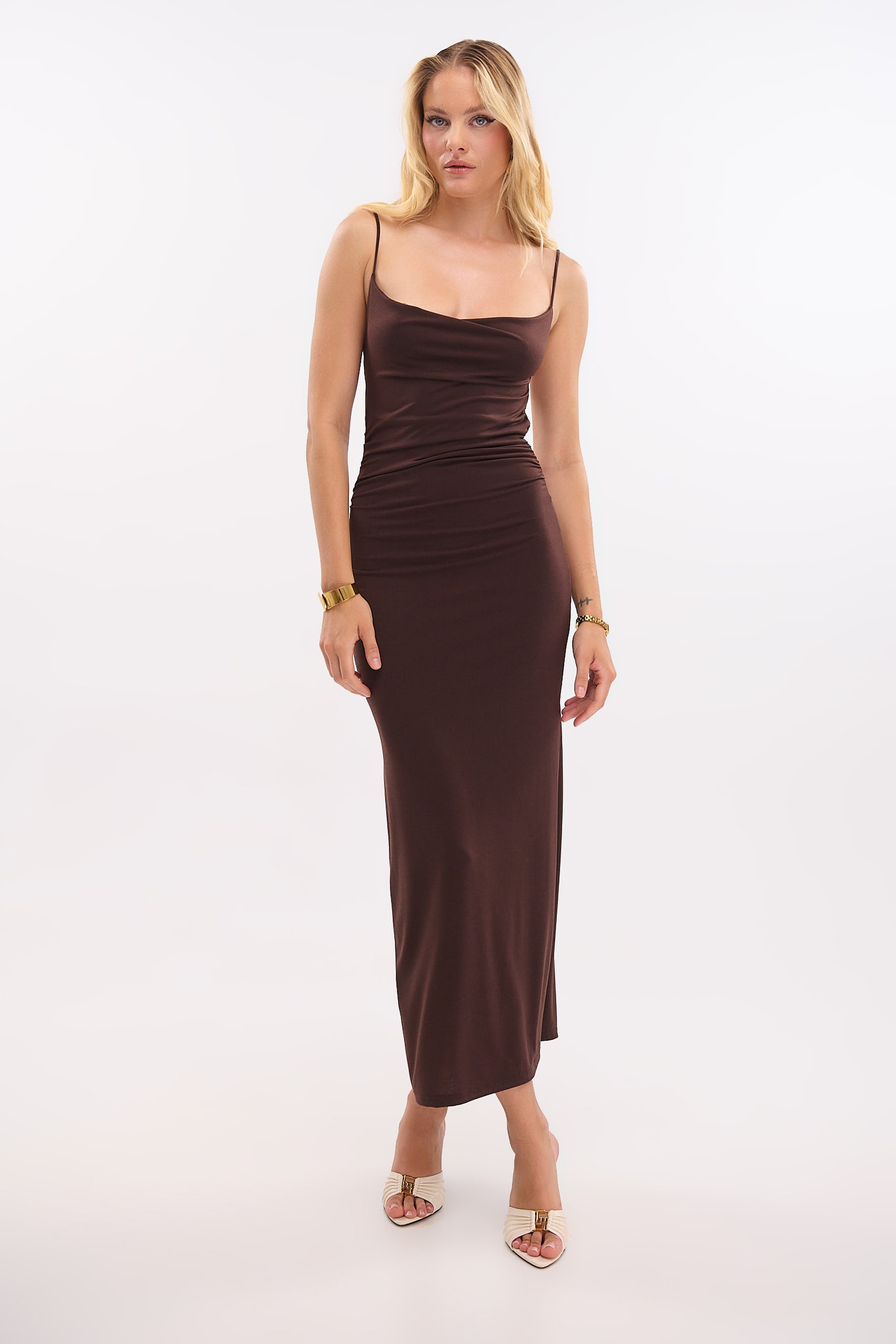 Open Back Midi Dress