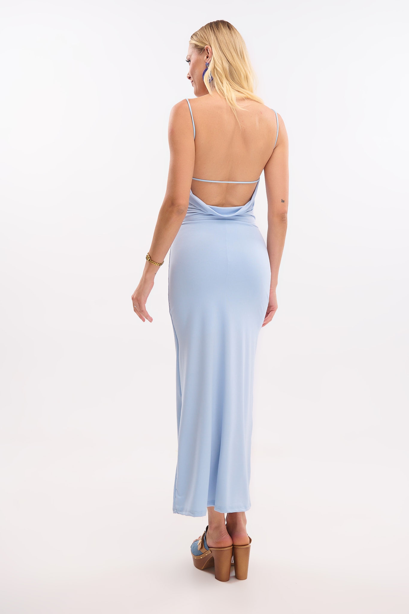 Open Back Midi Dress