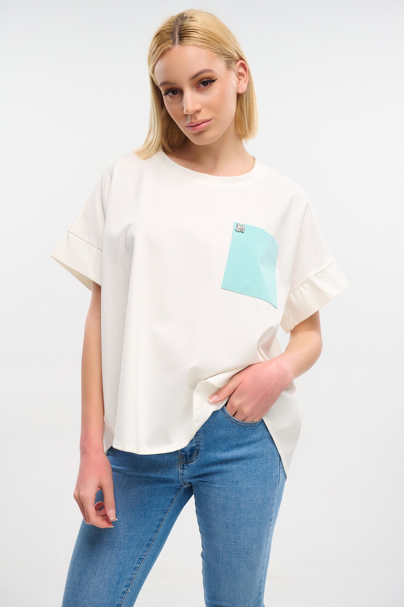 Blouse With Shinny Stones