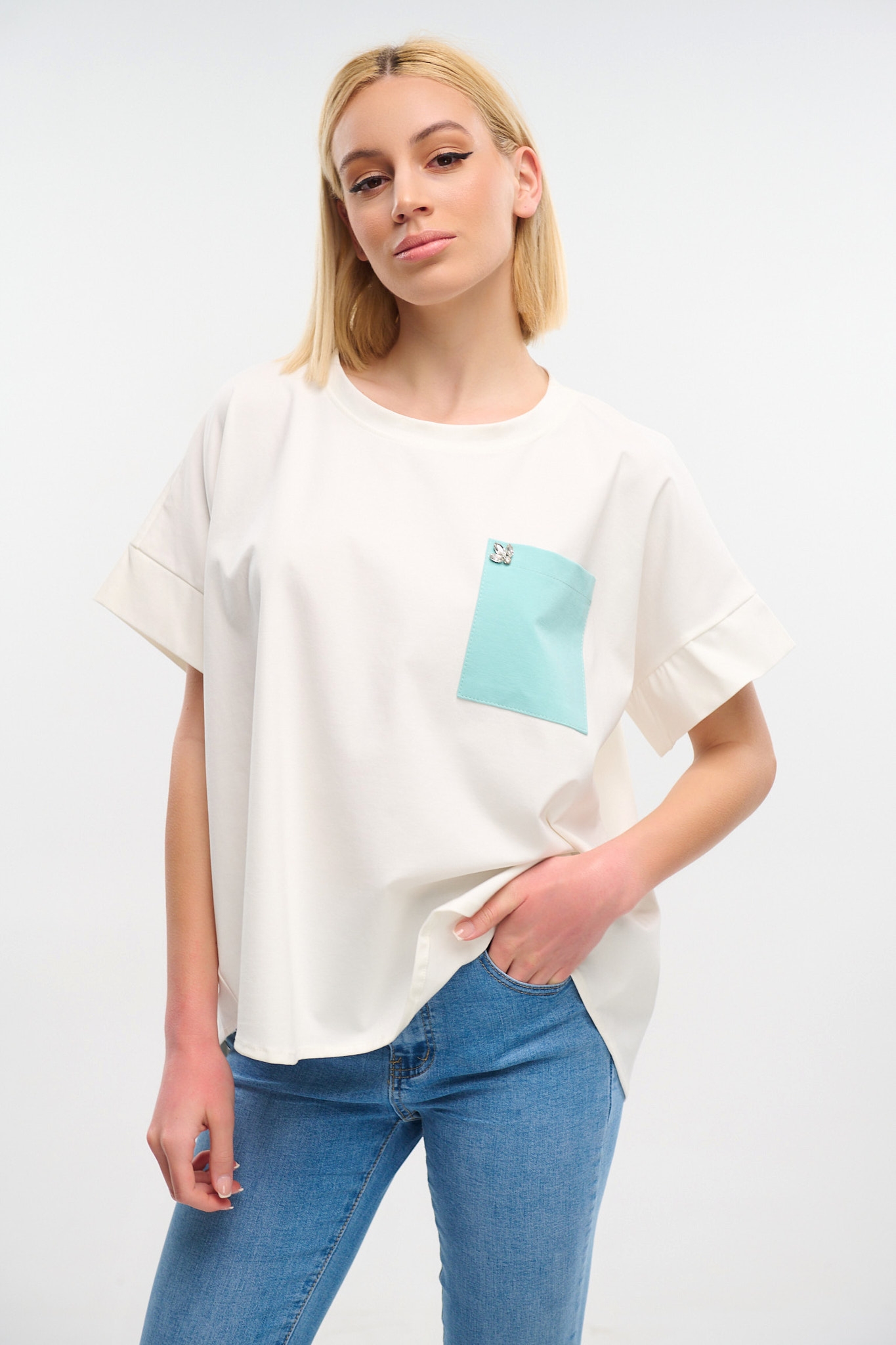 Blouse With Shinny Stones