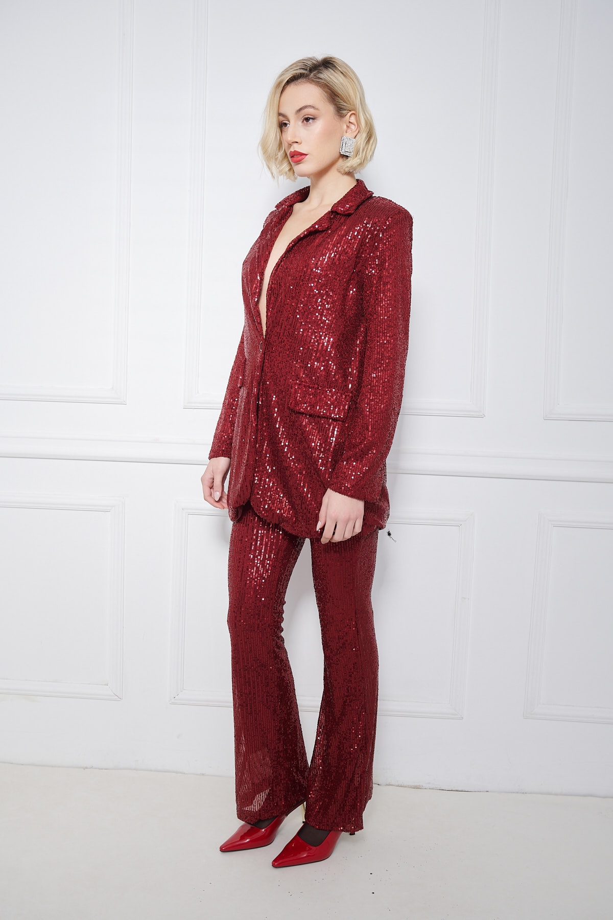 Sequined Set Blazer Pants