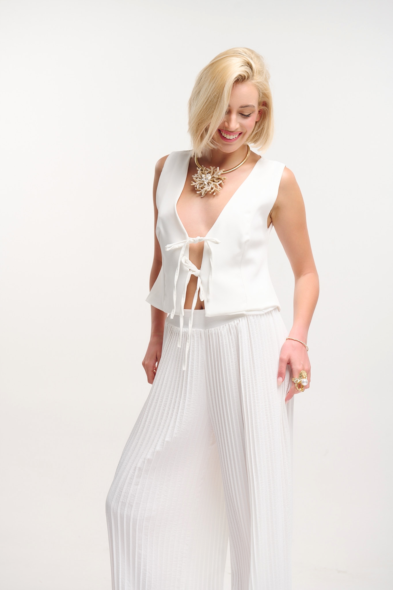 Set Vest & Pleated Pants