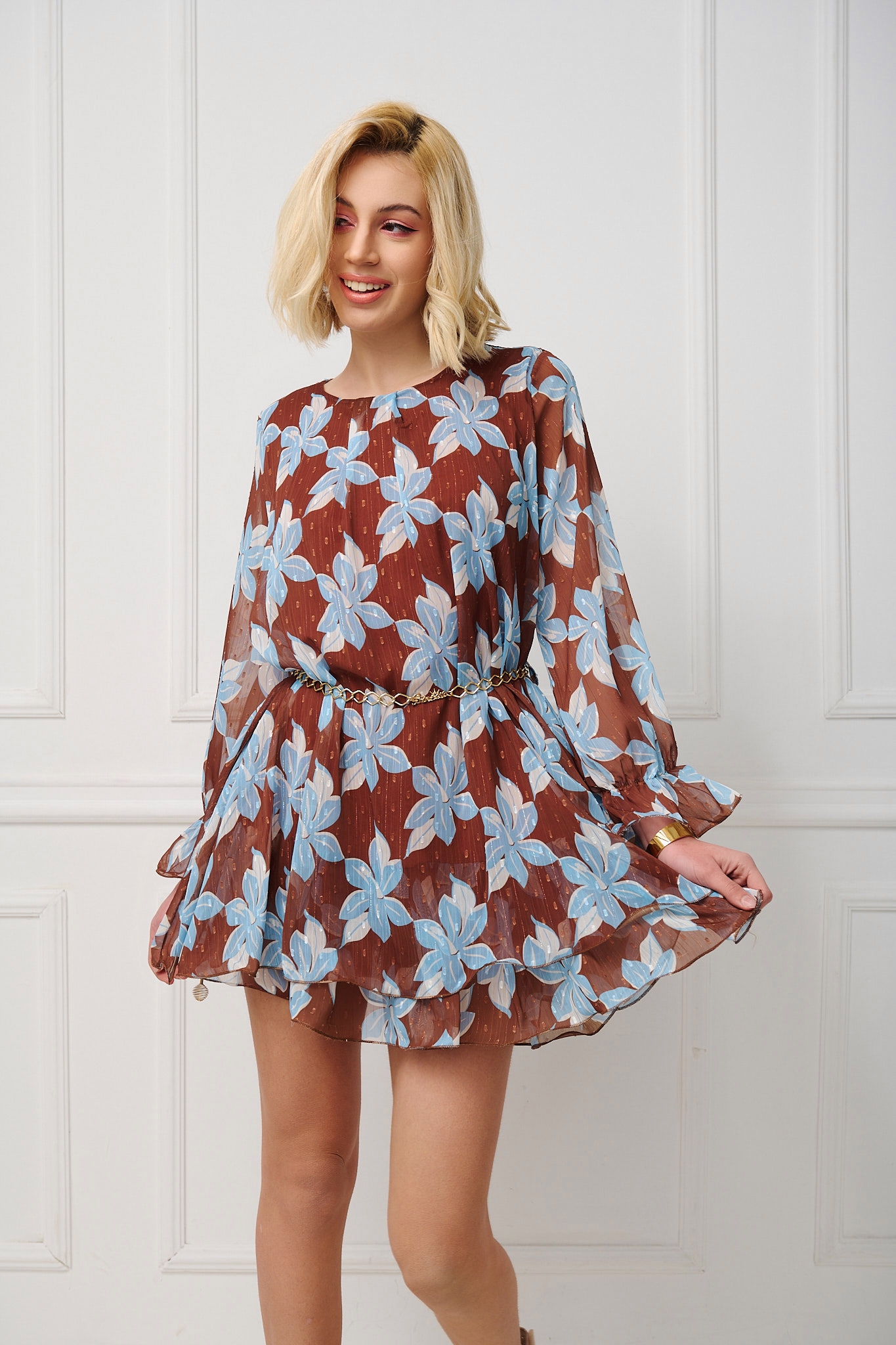 Mini Dress WIth Print