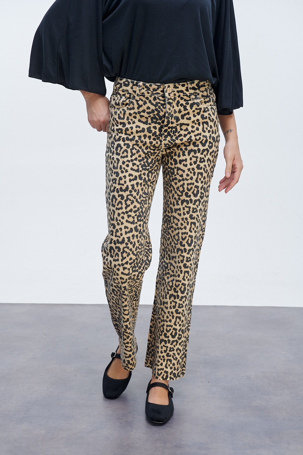 Animal Print Jeans