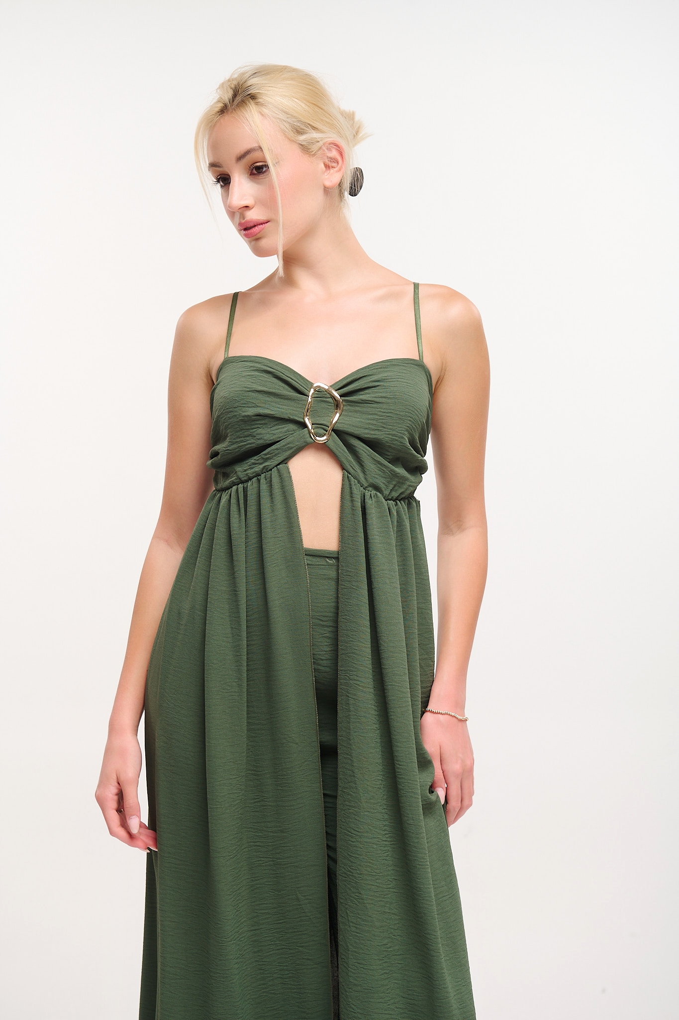 Two Pieces Set Top & Wide Leg Pants