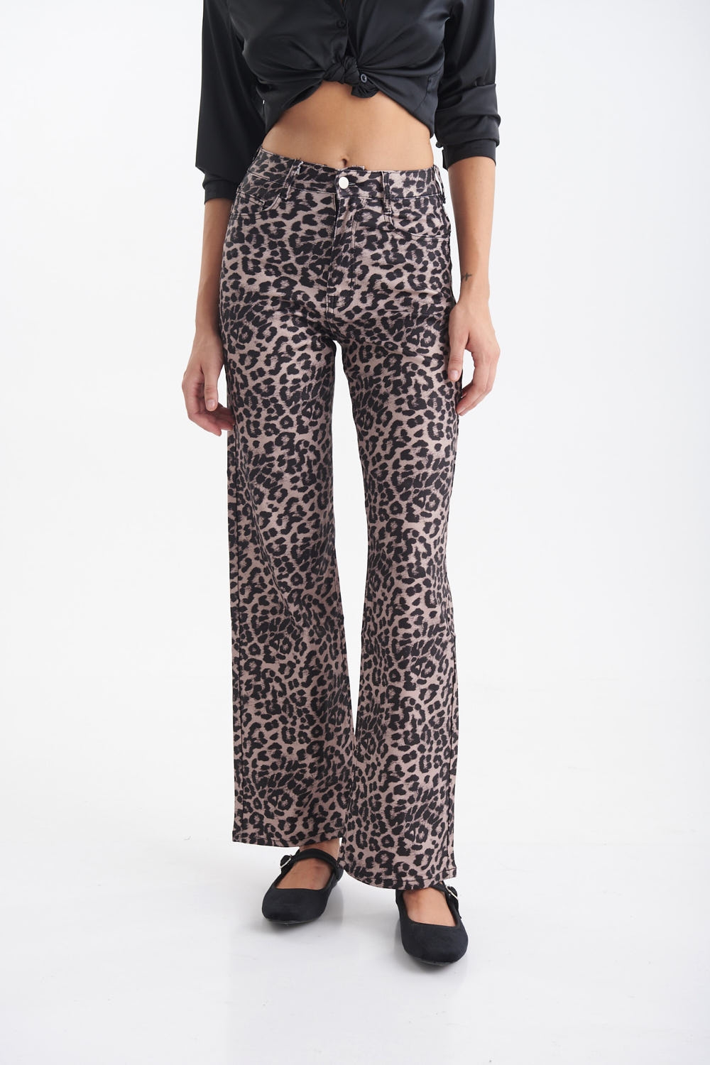 Animal Print Jeans Pants