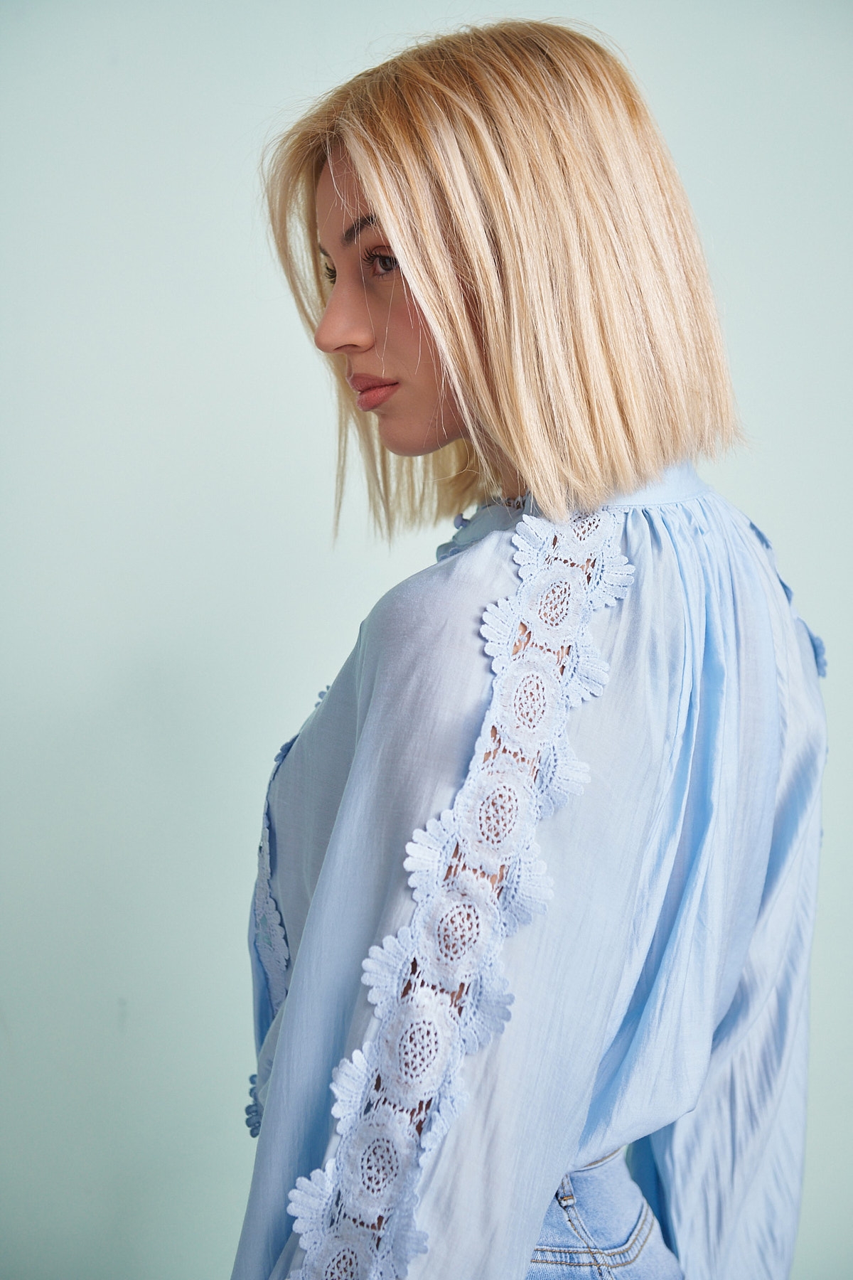 Shirt With Lace Details