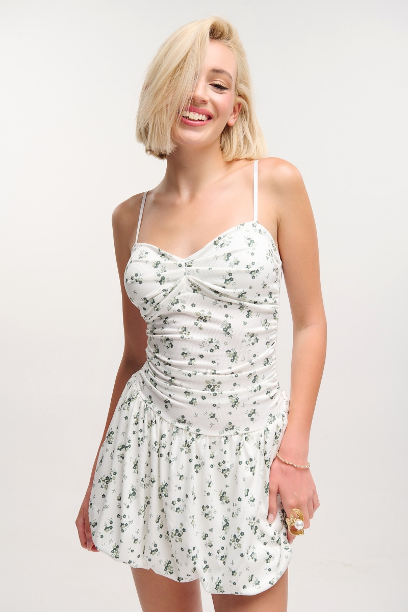 Floral Print Mini Dress