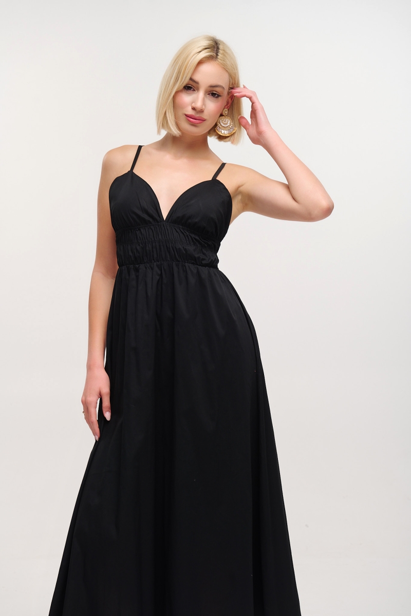 Open Back Knotted Maxi Dress