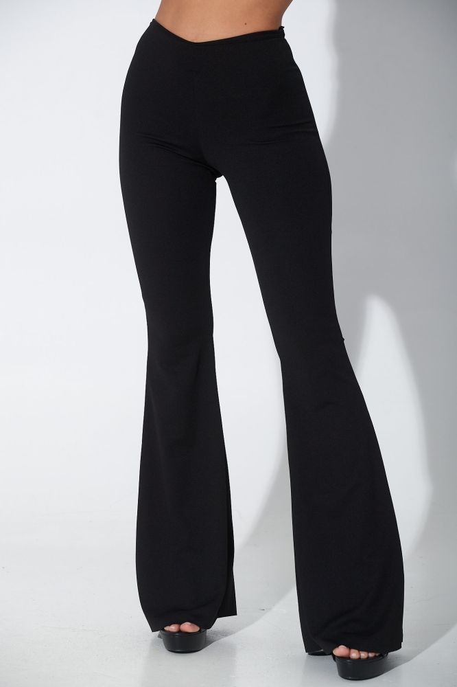 High Waist Flare Trousers