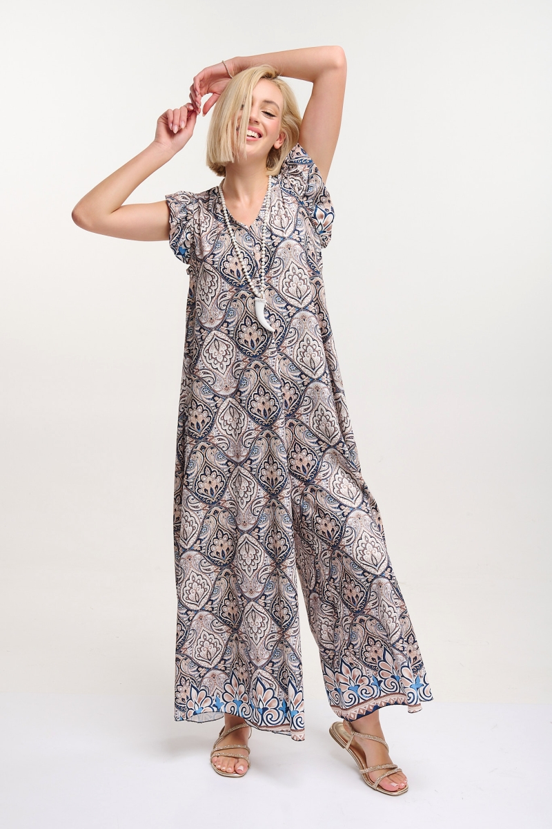 Jumpsuit Paisley Printed