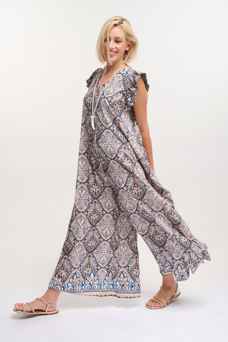 Jumpsuit Paisley Printed