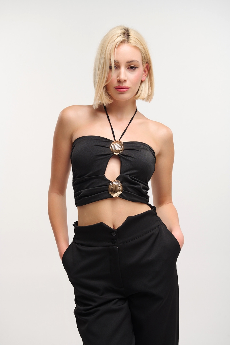 Shells Detailed Cropped Top