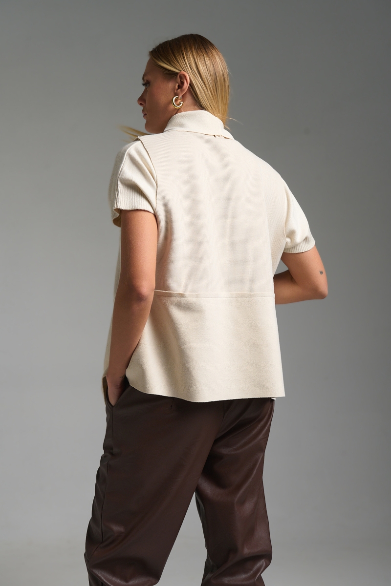 Γιλέκο Τσόχα Σουέτ Μέσα Με Μύτες