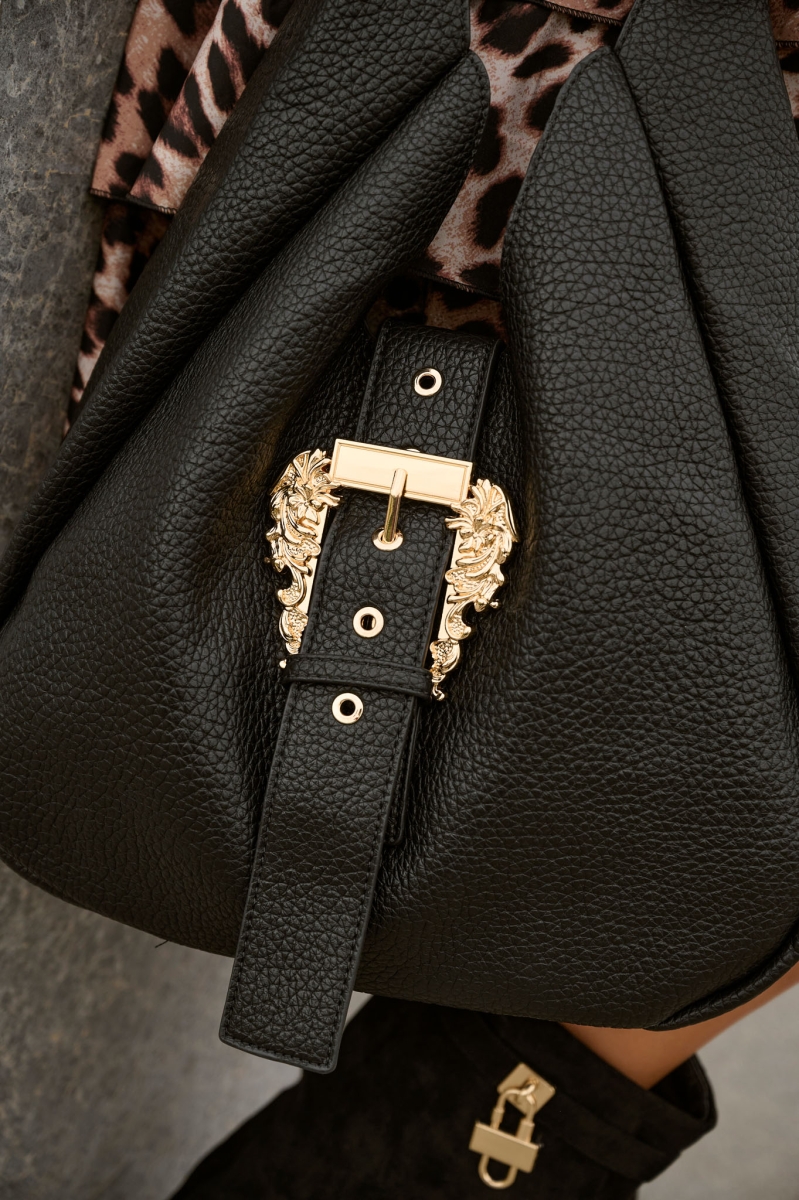 Buckle Decorated Handbag