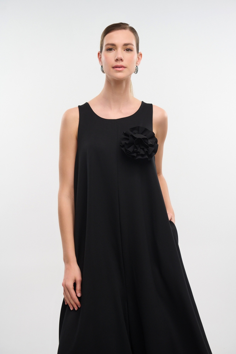 Oversized Jumpsuit With Brooch