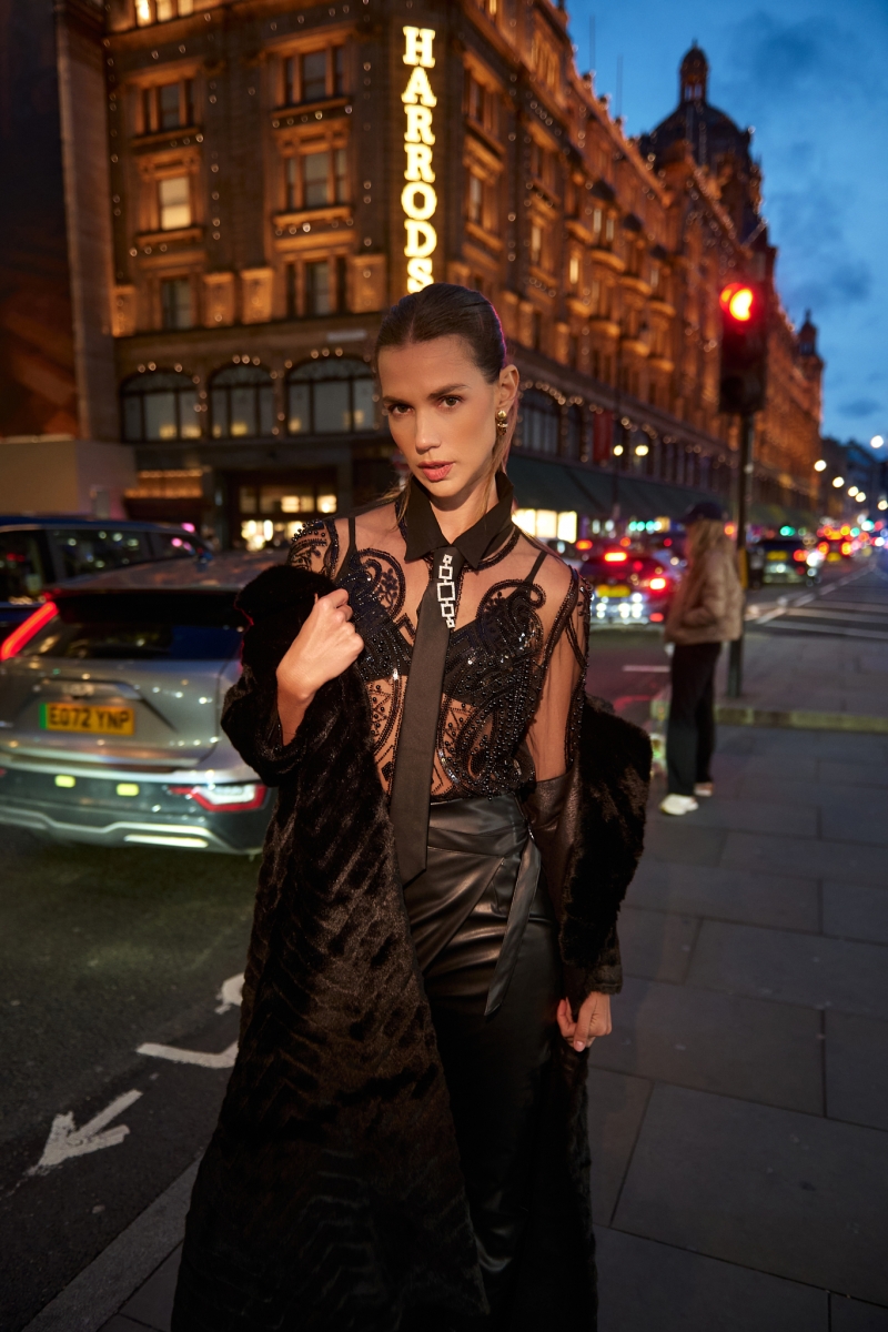 Πουκάμισο Διάφανο με Χάντρες