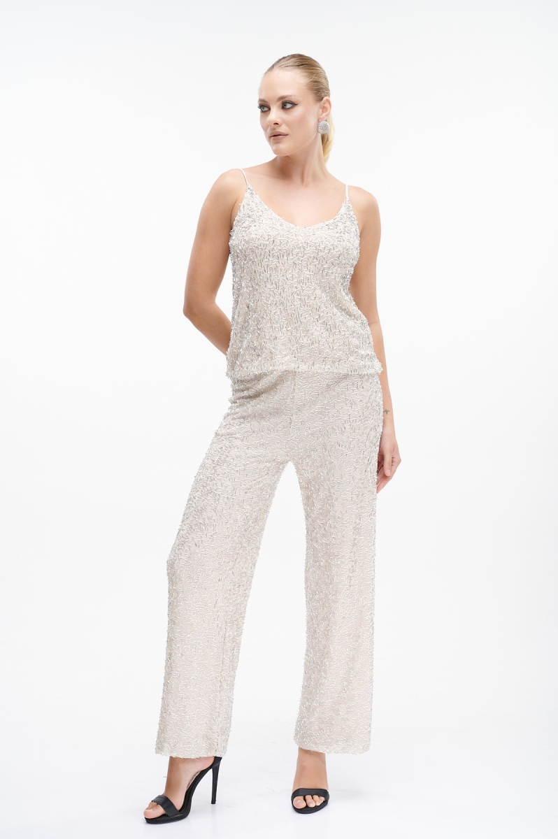 Sequin Wide Leg Pants