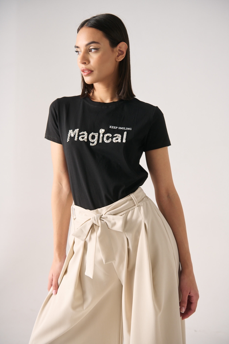 Rhinestoned T-Shirt Magical