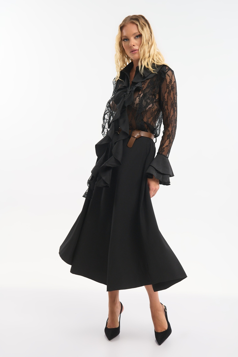 Ruffle Lace Shirt