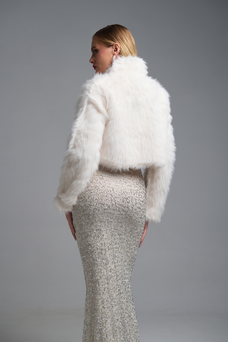 Γουνάκι Κοντό Τριχωτό Καρφίτσα