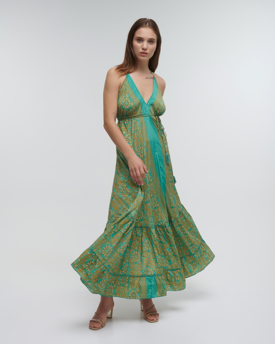 Ble Knot Maxi Dress Inkas