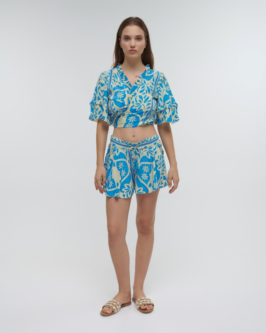 Ble Floral Top