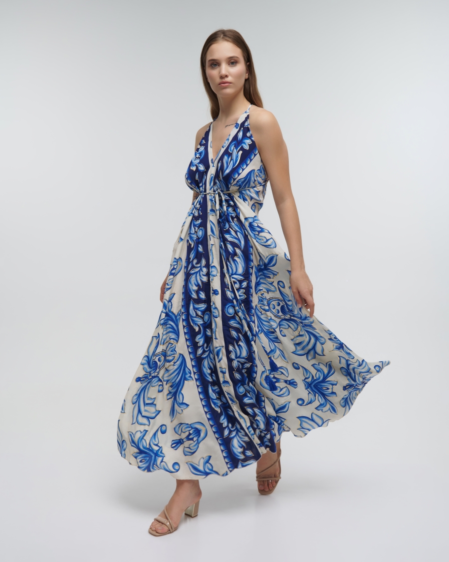 Ble Maxi Floral Dress