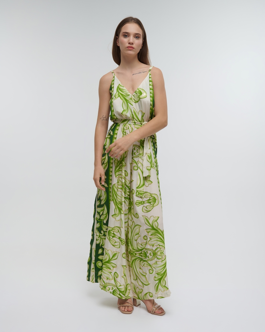 Ble Sleeveless Floral Jumpsuit