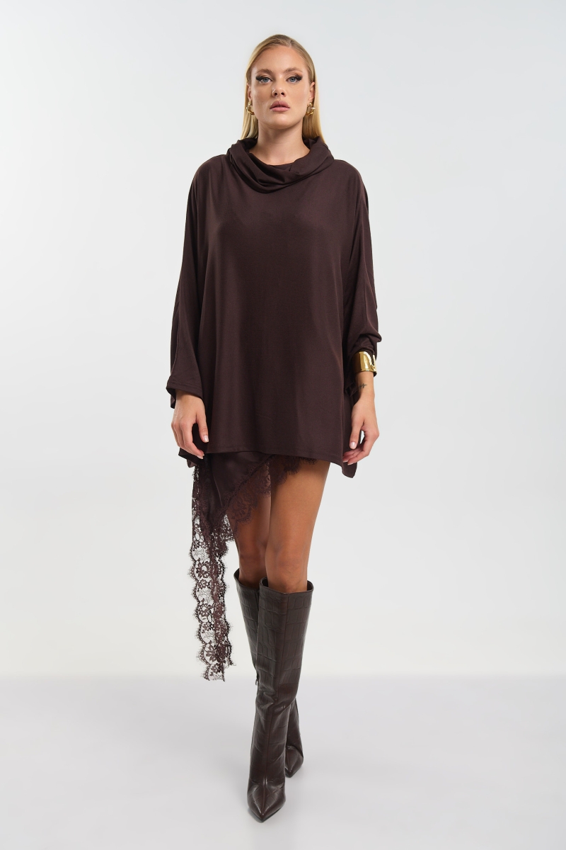 Kelly's Μπλούζα Με Polo Γιακα  Oversized