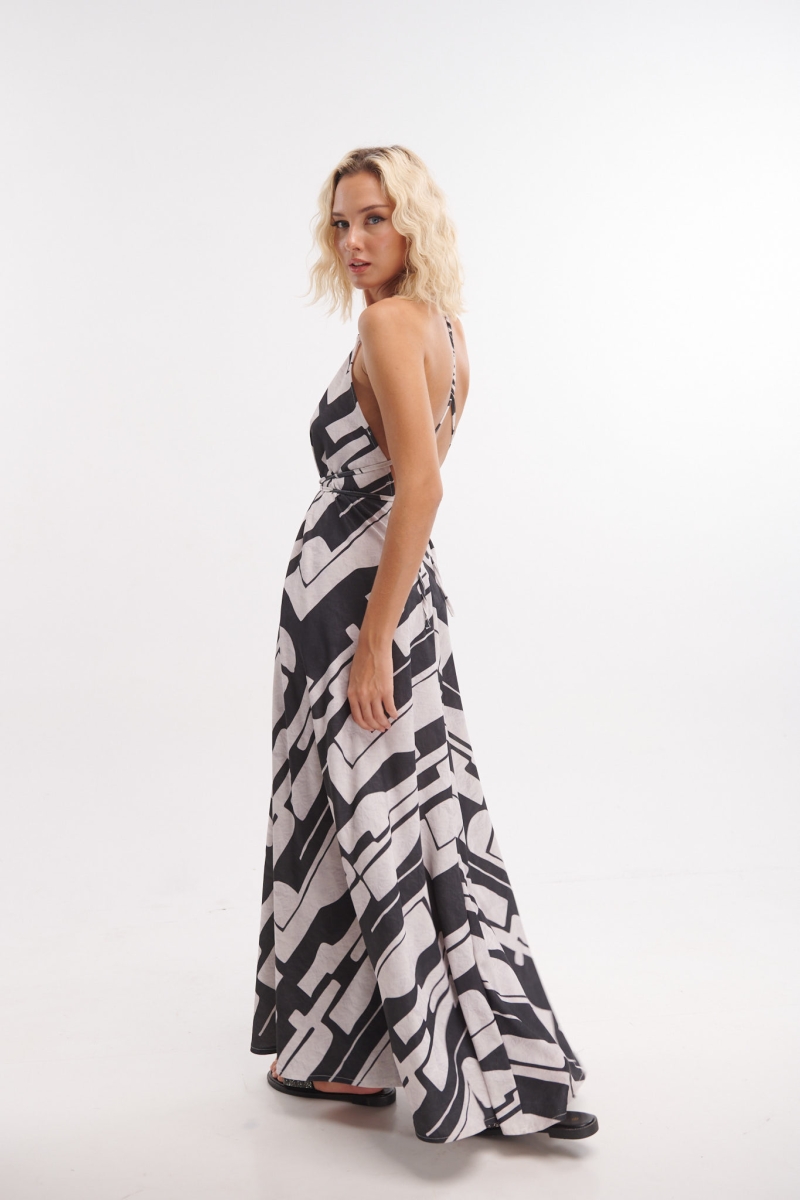 Kellys Rectangle Printed Maxi Dress