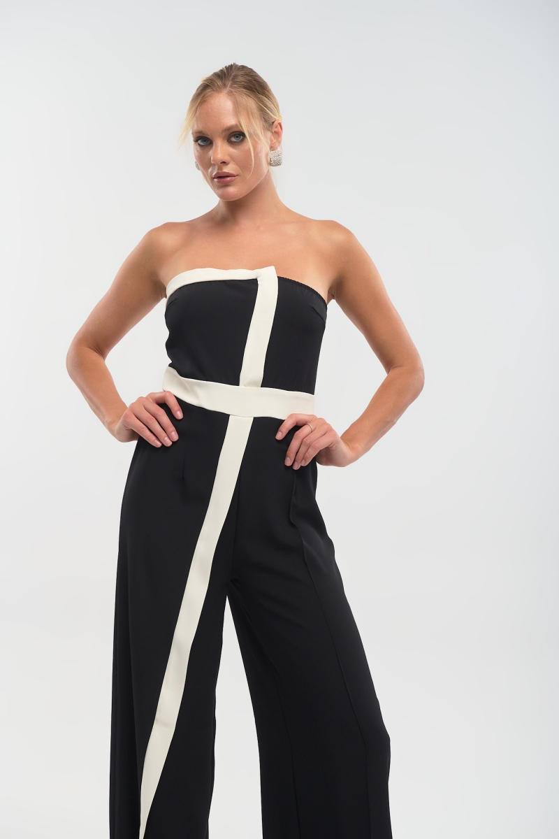 Kelly's Black & White Jumpsuit
