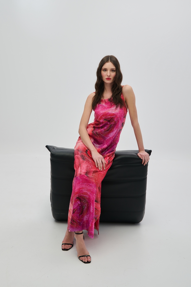 De Javu Long Floral Dress