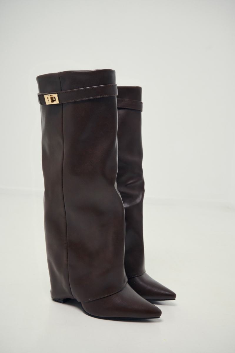 Μπότα Κάλτσα Με Λουρί Πάνω