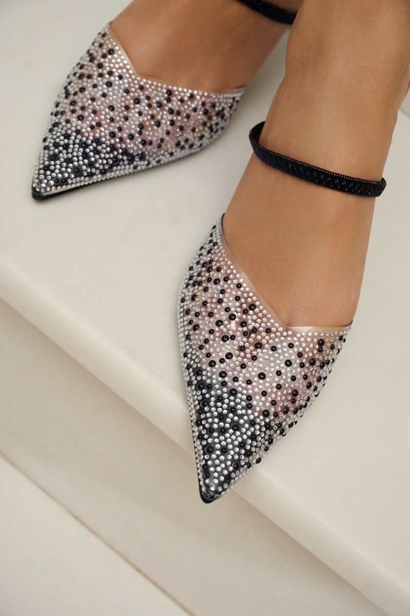 Pearl Silicon Slip-On High Heels