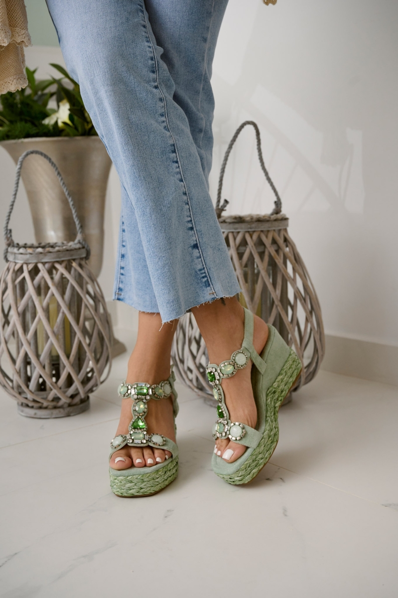 Rhinestoned Platforms