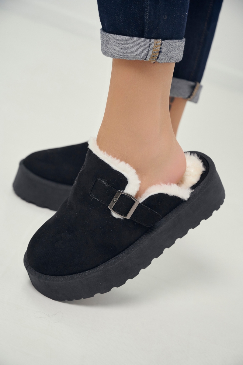 Παντόφλα Δίπατη Γούνα Μέσα