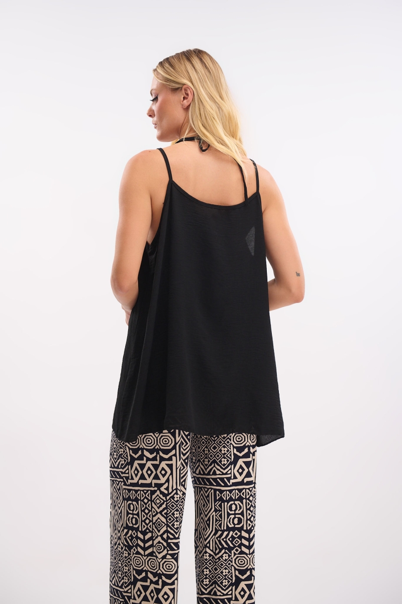 Top with Double Straps and Buttons