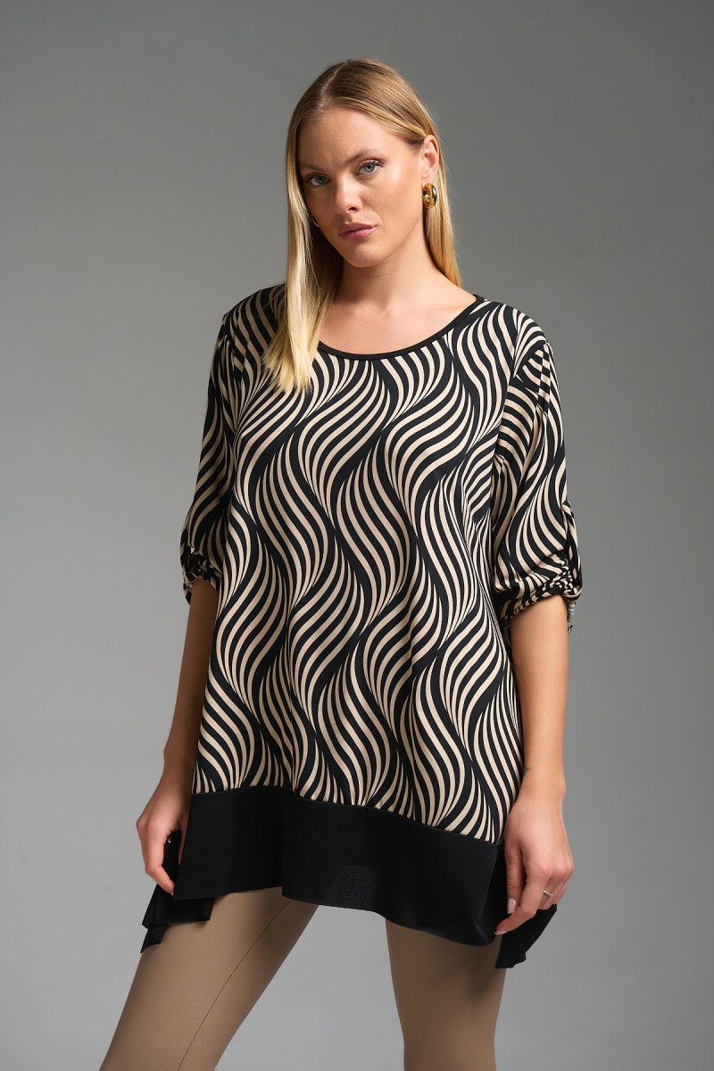 Μπλούζα ILLUSION Με Μαύρη Φάσα