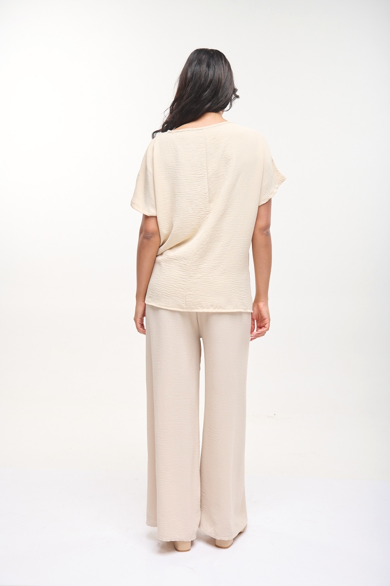 Crepe Blouse With Side Tie