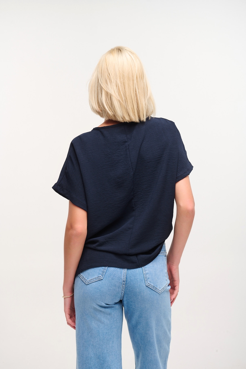 Crepe Blouse With Side Tie