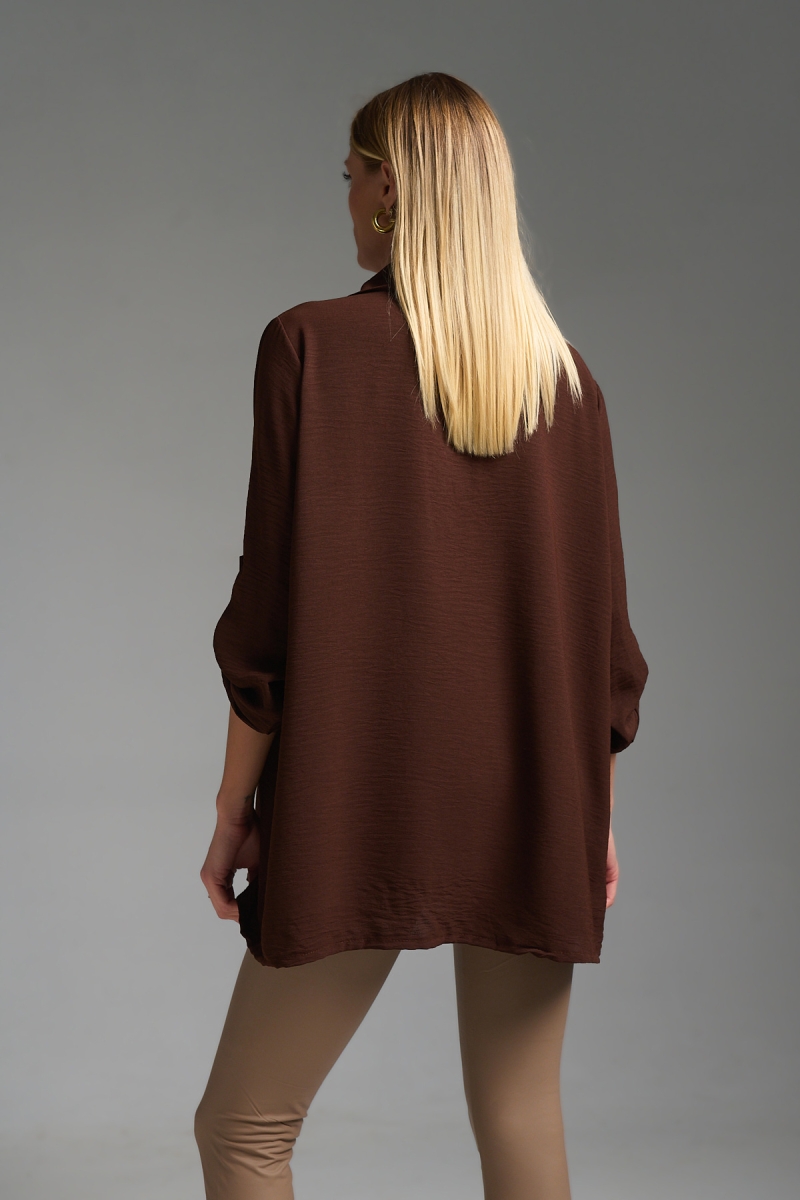 Μπλούζα Μακρυμάνικη Με Γιακά