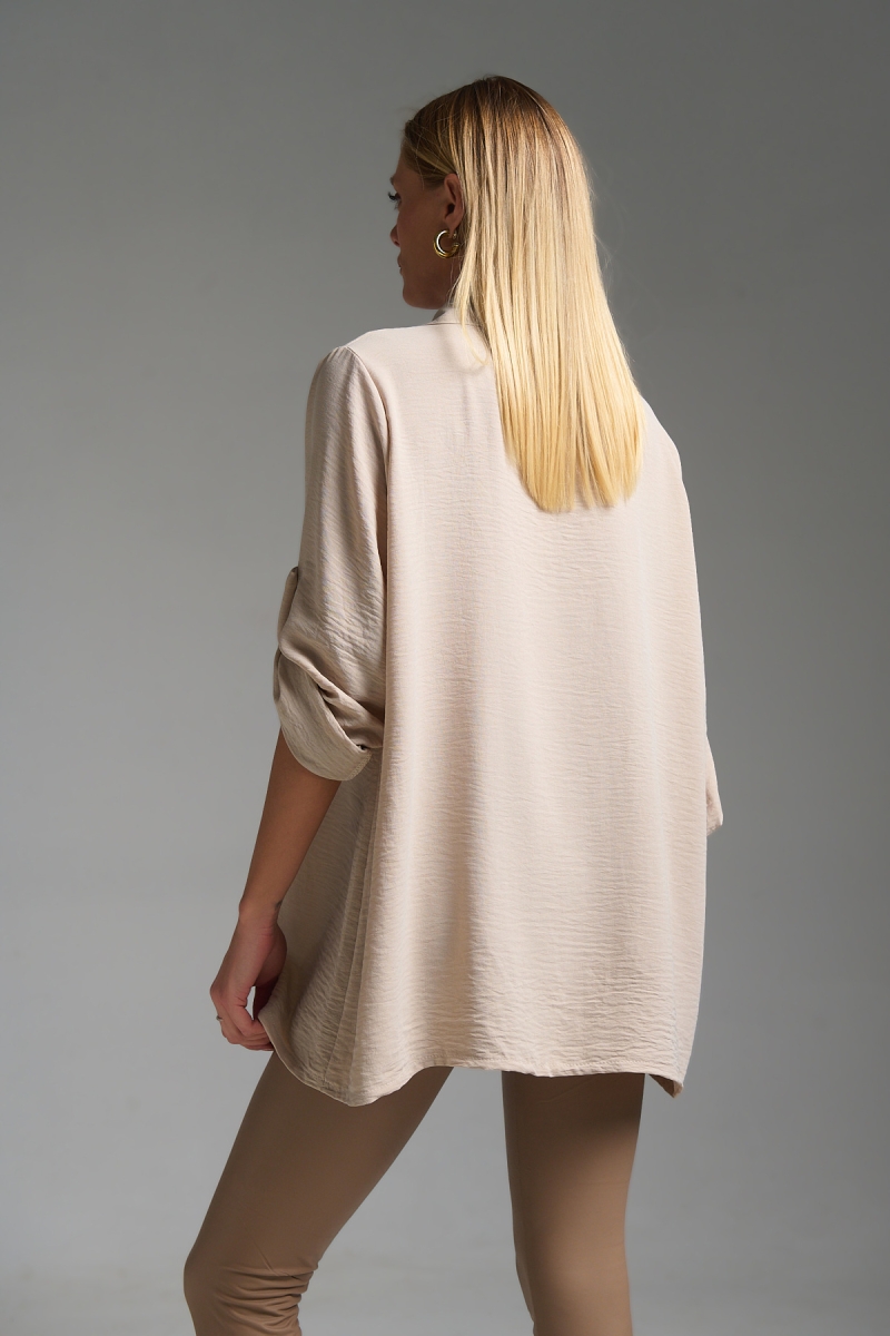 Μπλούζα Μακρυμάνικη Με Γιακά