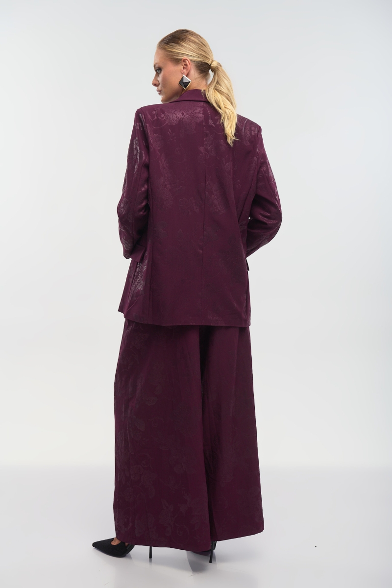 Brocade-Texture Blazer