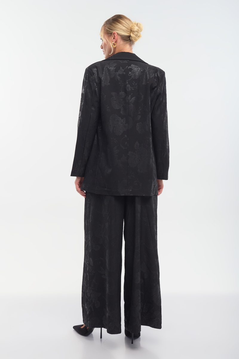 Brocade-Texture Blazer