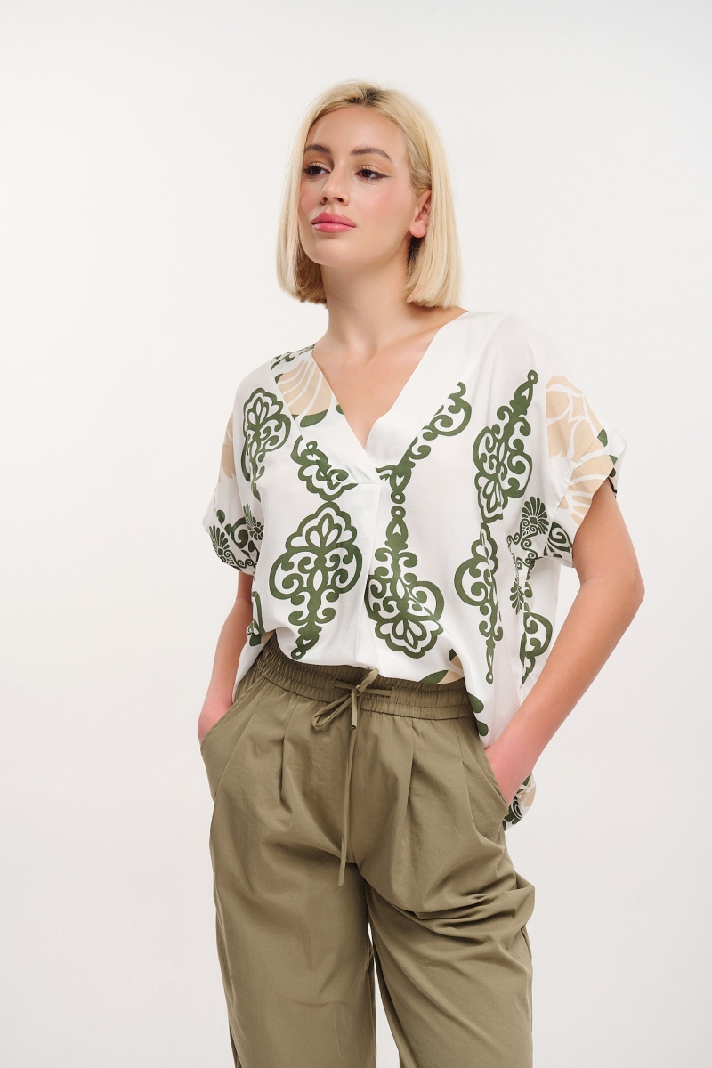 V Neck Blouse