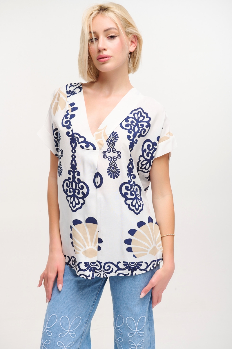 V Neck Blouse