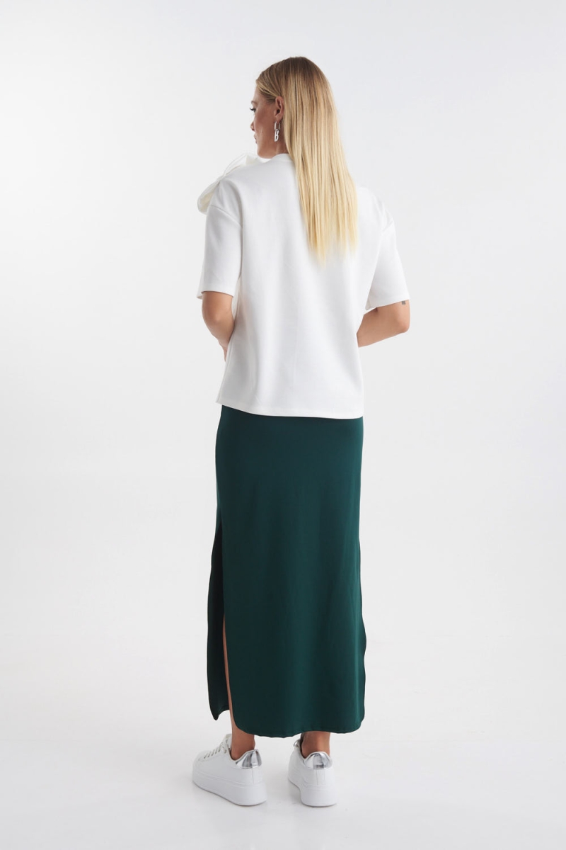 Elastic Maxi Skirt