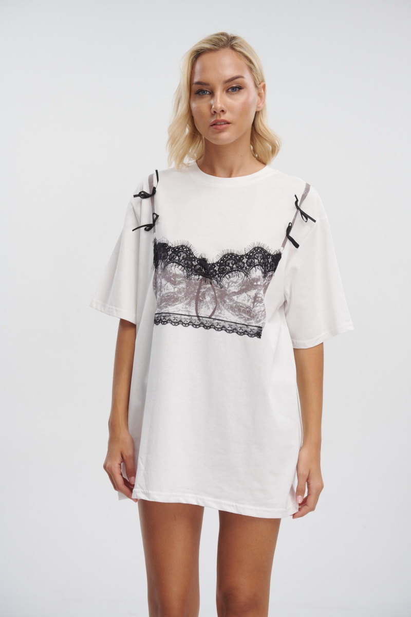 Printed Bra T-Shirt